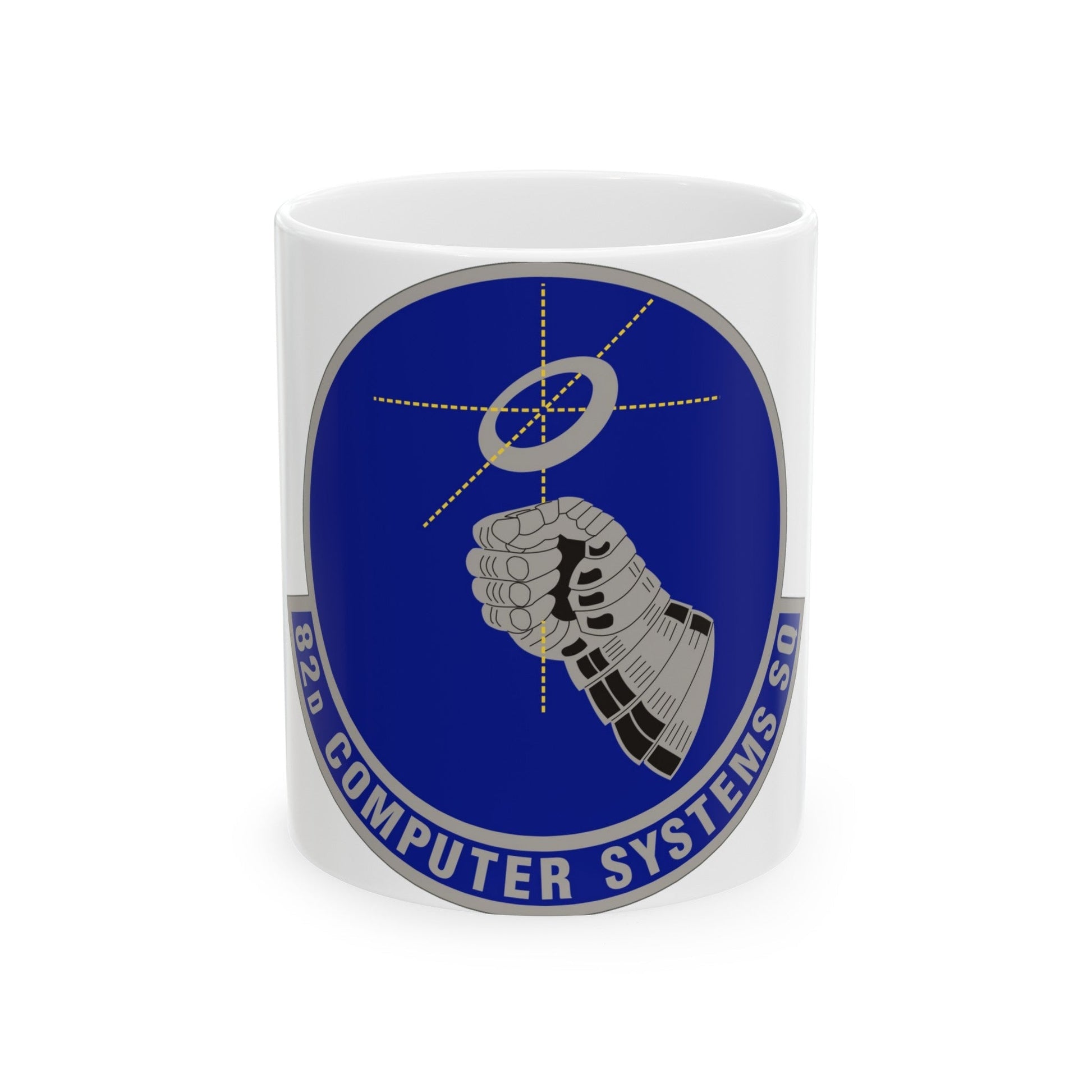 82d Computer Systems Squadron (U.S. Air Force) White Coffee Mug-11oz-The Sticker Space