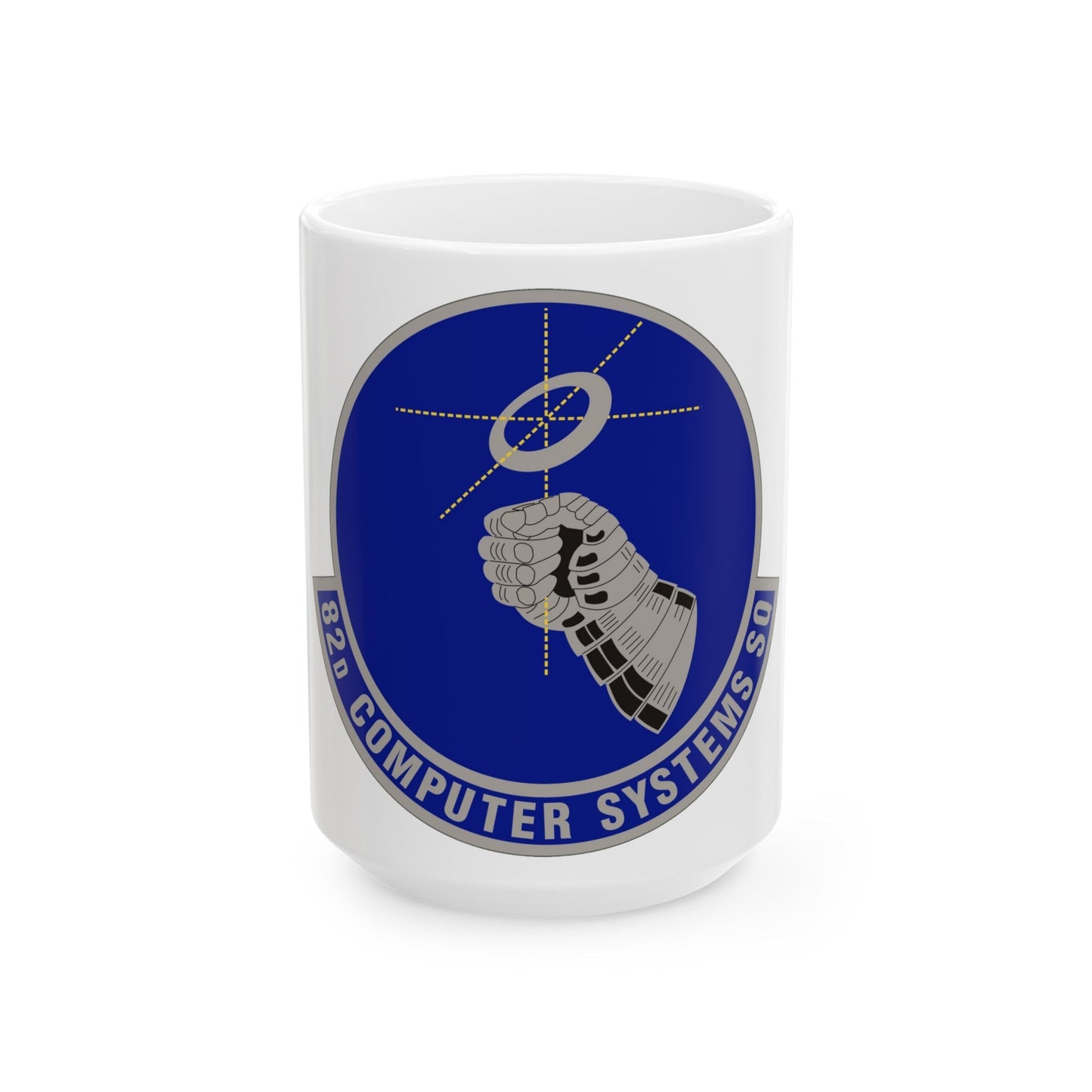 82d Computer Systems Squadron (U.S. Air Force) White Coffee Mug-15oz-The Sticker Space