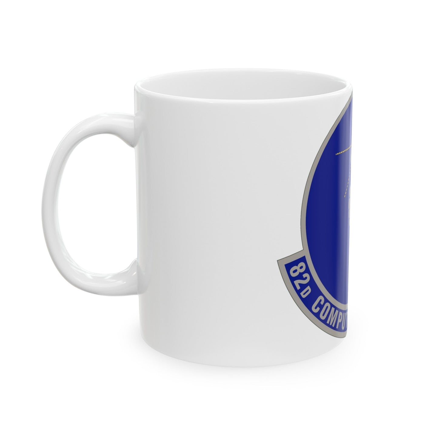 82d Computer Systems Squadron (U.S. Air Force) White Coffee Mug-The Sticker Space