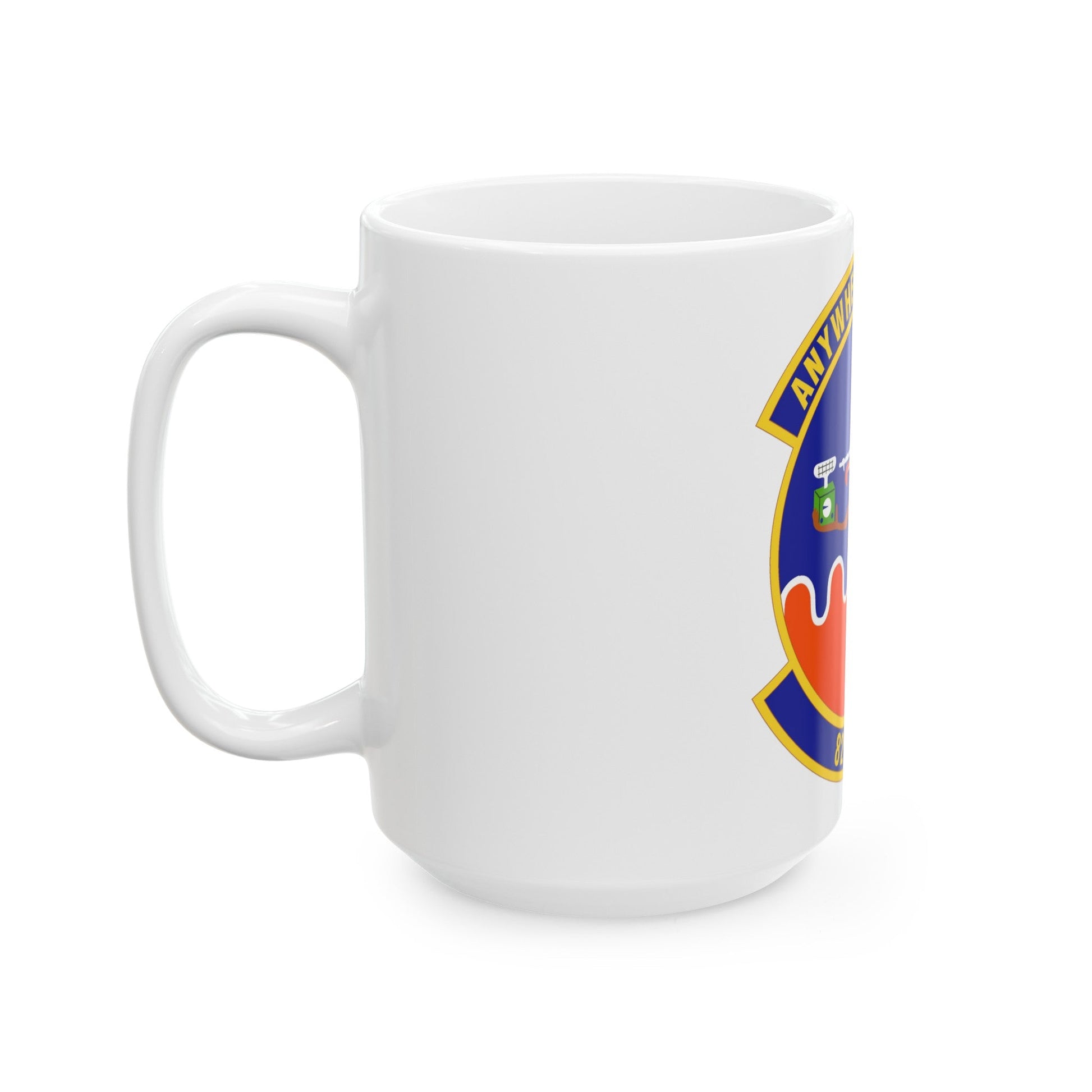 82d Expeditionary Air Support Operations Squadron (U.S. Air Force) White Coffee Mug-The Sticker Space