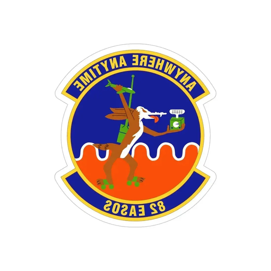 82d Expeditionary Air Support Operations Squadron (U.S. Air Force) REVERSE PRINT Transparent Die-Cut STICKER - The Sticker Space
