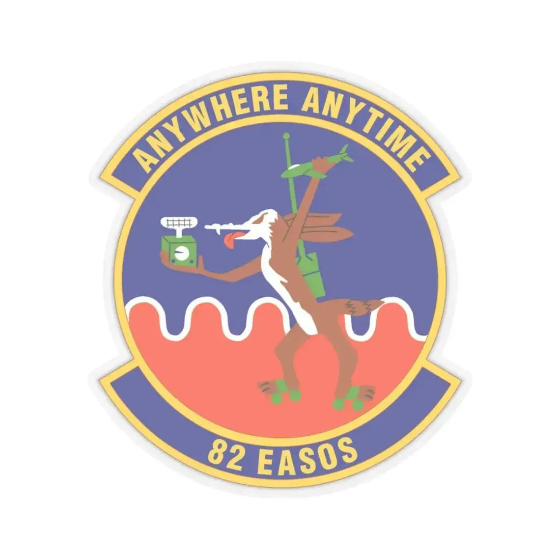 82d Expeditionary Air Support Operations Squadron (U.S. Air Force) STICKER Vinyl Kiss-Cut Decal 3 Inch Transparent - The Sticker Space