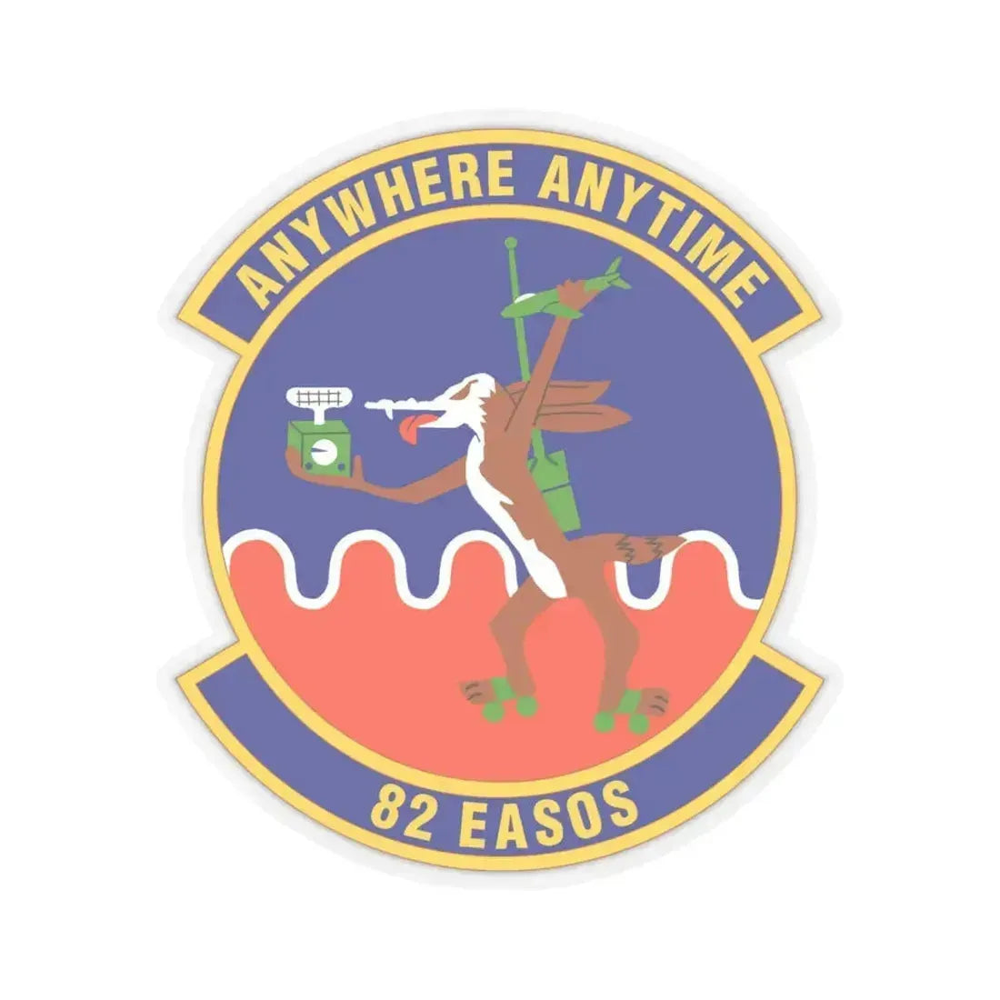 82d Expeditionary Air Support Operations Squadron (U.S. Air Force) STICKER Vinyl Kiss-Cut Decal 4 Inch Transparent - The Sticker Space