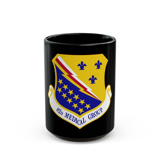 82d Medical Group (U.S. Air Force) Black Coffee Mug-15oz-The Sticker Space