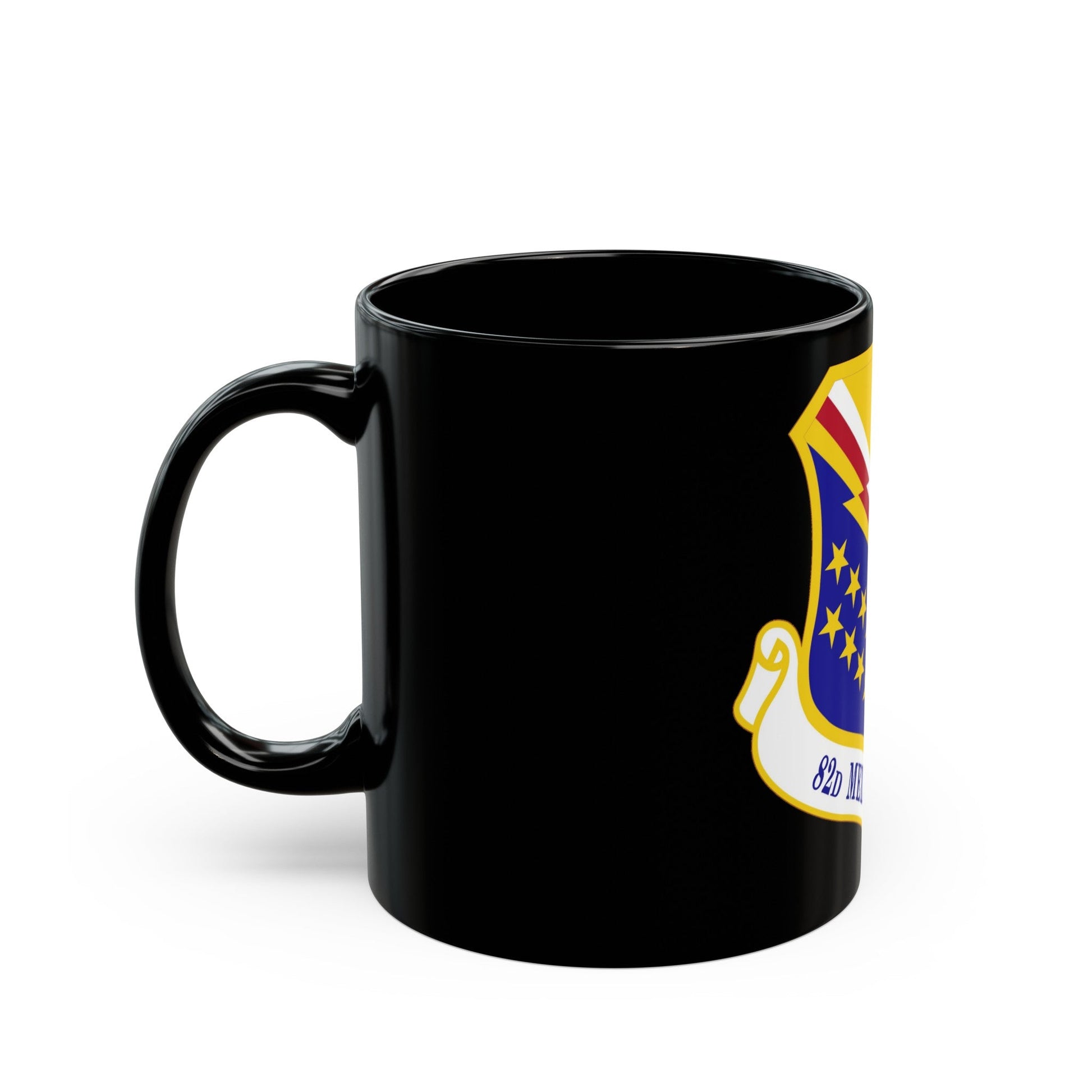 82d Medical Group (U.S. Air Force) Black Coffee Mug-The Sticker Space