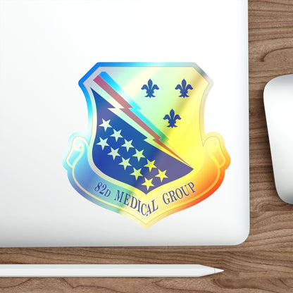 82d Medical Group (U.S. Air Force) Holographic STICKER Die-Cut Vinyl Decal-The Sticker Space