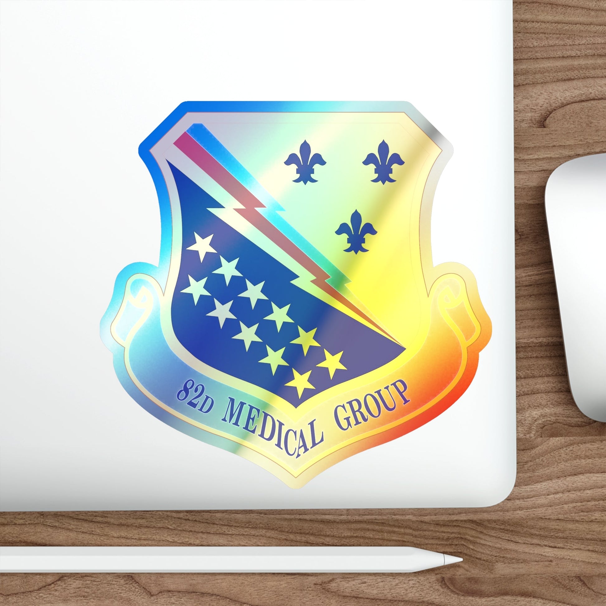 82d Medical Group (U.S. Air Force) Holographic STICKER Die-Cut Vinyl Decal-The Sticker Space