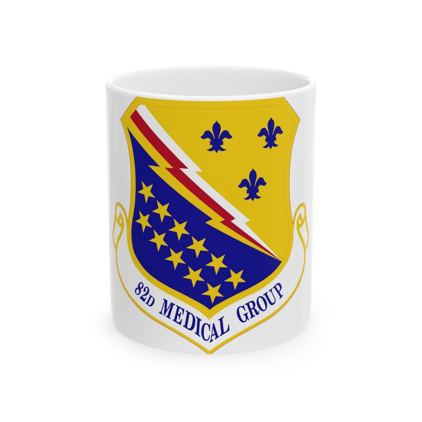 82d Medical Group (U.S. Air Force) White Coffee Mug-11oz-The Sticker Space