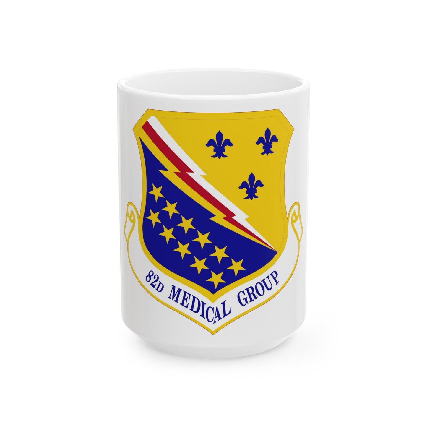 82d Medical Group (U.S. Air Force) White Coffee Mug-15oz-The Sticker Space