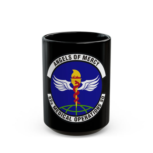 82d Medical Operations Squadron (U.S. Air Force) Black Coffee Mug-15oz-The Sticker Space