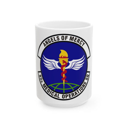 82d Medical Operations Squadron (U.S. Air Force) White Coffee Mug-15oz-The Sticker Space