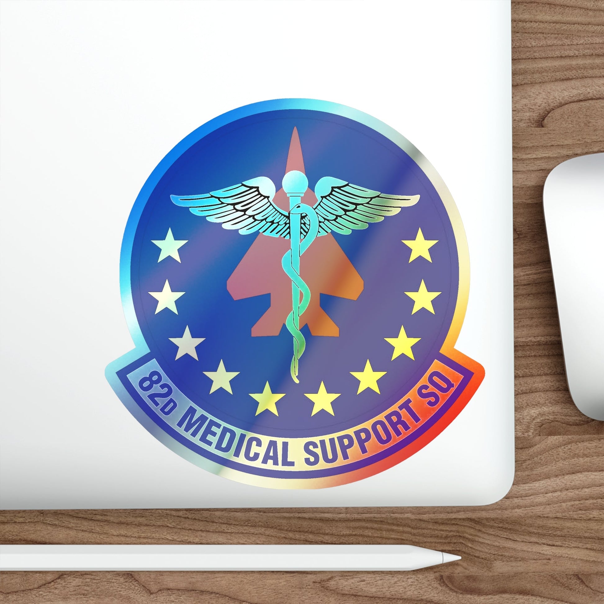 82d Medical Support Squadron (U.S. Air Force) Holographic STICKER Die-Cut Vinyl Decal-The Sticker Space