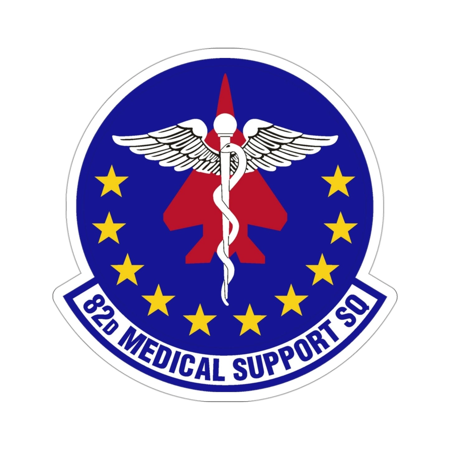 82d Medical Support Squadron (U.S. Air Force) STICKER Vinyl Die-Cut Decal-3 Inch-The Sticker Space