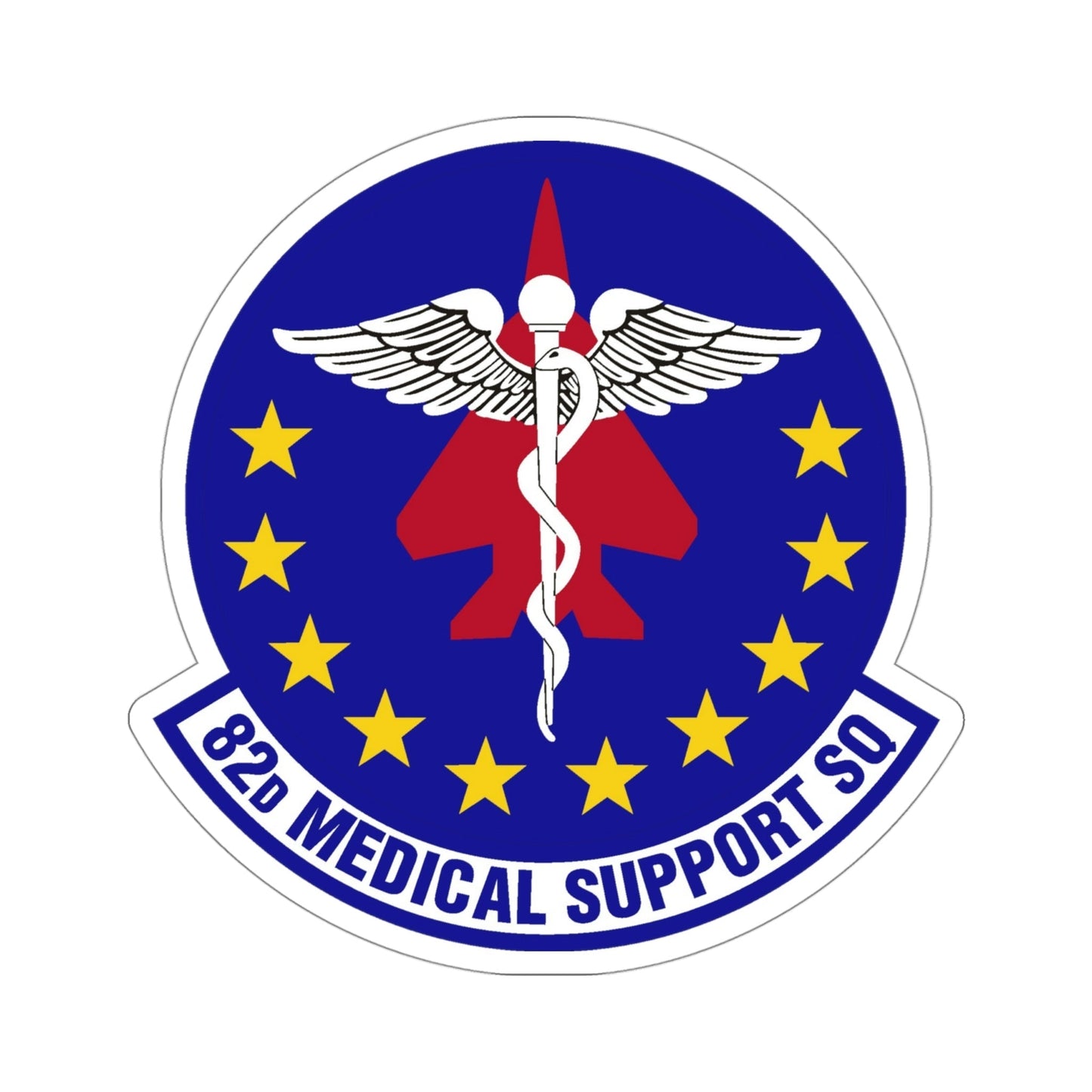 82d Medical Support Squadron (U.S. Air Force) STICKER Vinyl Die-Cut Decal-4 Inch-The Sticker Space