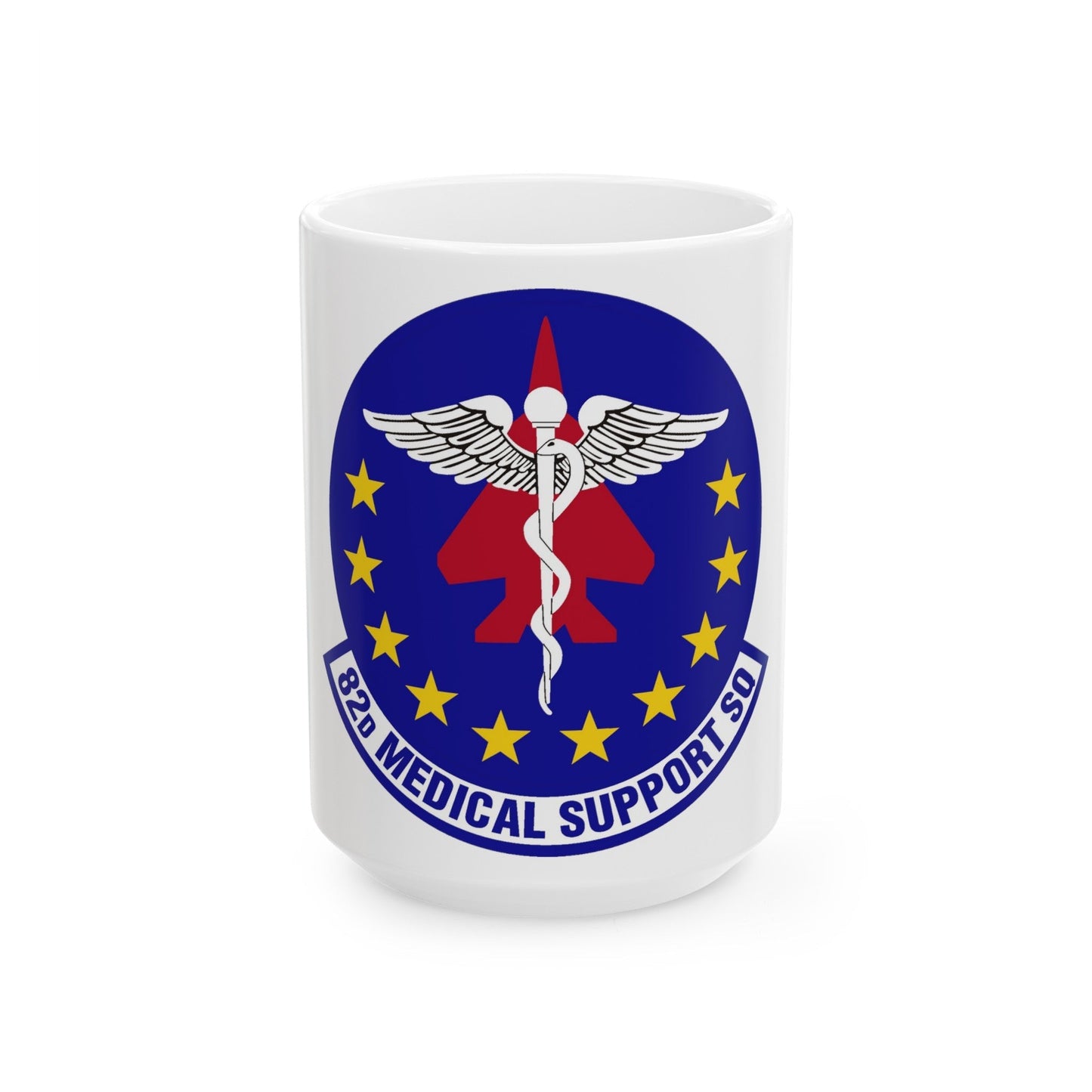 82d Medical Support Squadron (U.S. Air Force) White Coffee Mug-15oz-The Sticker Space