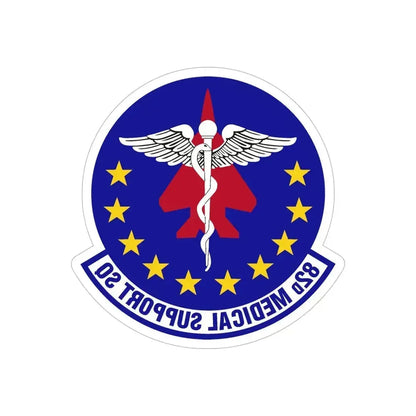 82d Medical Support Squadron (U.S. Air Force) REVERSE PRINT Transparent Die-Cut STICKER 6 Inch Die-Cut Transparent - The Sticker Space