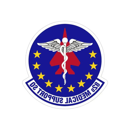 82d Medical Support Squadron (U.S. Air Force) REVERSE PRINT Transparent Die-Cut STICKER - The Sticker Space