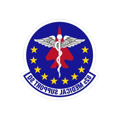 82d Medical Support Squadron (U.S. Air Force) REVERSE PRINT Transparent Die-Cut STICKER - The Sticker Space