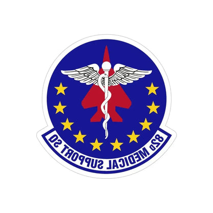 82d Medical Support Squadron (U.S. Air Force) REVERSE PRINT Transparent Die-Cut STICKER - The Sticker Space