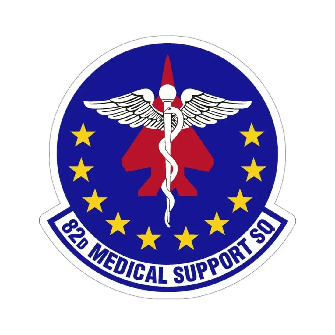 82d Medical Support Squadron (U.S. Air Force) STICKER Vinyl Die-Cut Decal 3 Inch - The Sticker Space