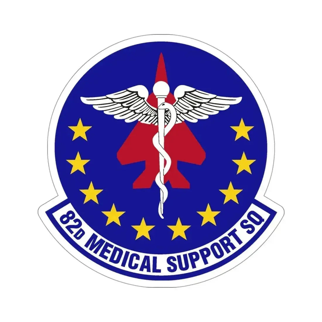 82d Medical Support Squadron (U.S. Air Force) STICKER Vinyl Die-Cut Decal 4 Inch - The Sticker Space