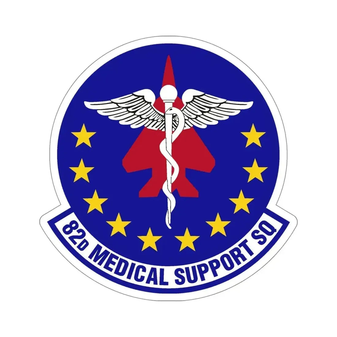 82d Medical Support Squadron (U.S. Air Force) STICKER Vinyl Die-Cut Decal 5 Inch - The Sticker Space