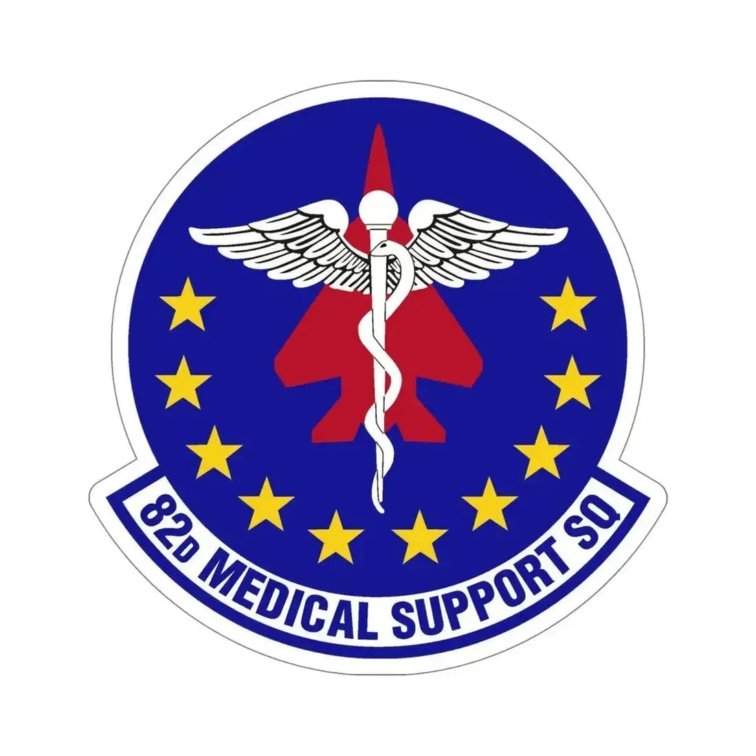 82d Medical Support Squadron (U.S. Air Force) STICKER Vinyl Die-Cut Decal 6 Inch - The Sticker Space