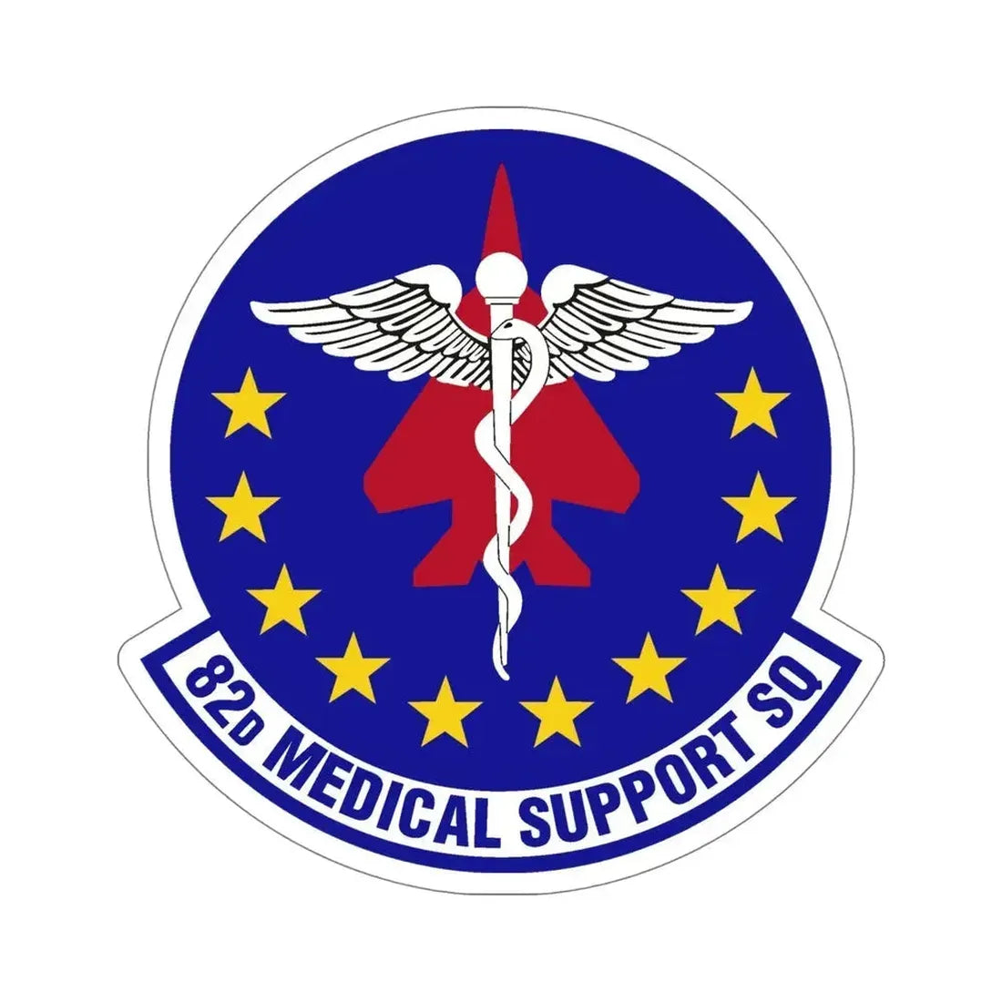82d Medical Support Squadron (U.S. Air Force) STICKER Vinyl Die-Cut Decal 6 Inch - The Sticker Space