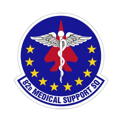 82d Medical Support Squadron (U.S. Air Force) STICKER Vinyl Kiss-Cut Decal 2 Inch White - The Sticker Space