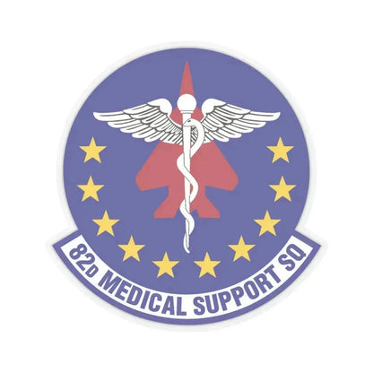 82d Medical Support Squadron (U.S. Air Force) STICKER Vinyl Kiss-Cut Decal 6 Inch Transparent - The Sticker Space
