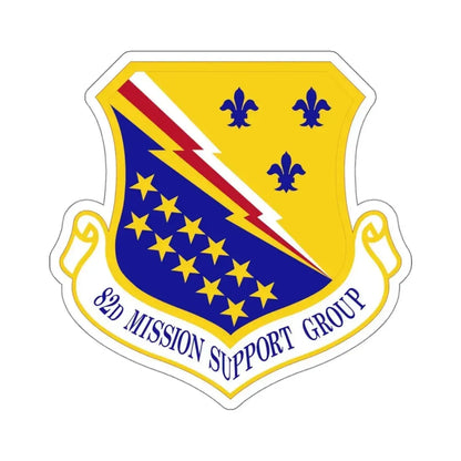 82d Mission Support Group (U.S. Air Force) STICKER Vinyl Kiss-Cut Decal 4 Inch White - The Sticker Space
