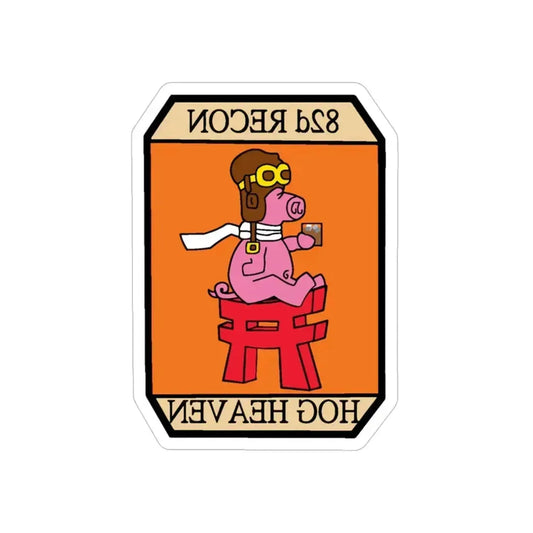 82D RECON Friday Patch (U.S. Air Force) REVERSE PRINT Transparent Die-Cut STICKER 6 Inch Die-Cut Transparent - The Sticker Space