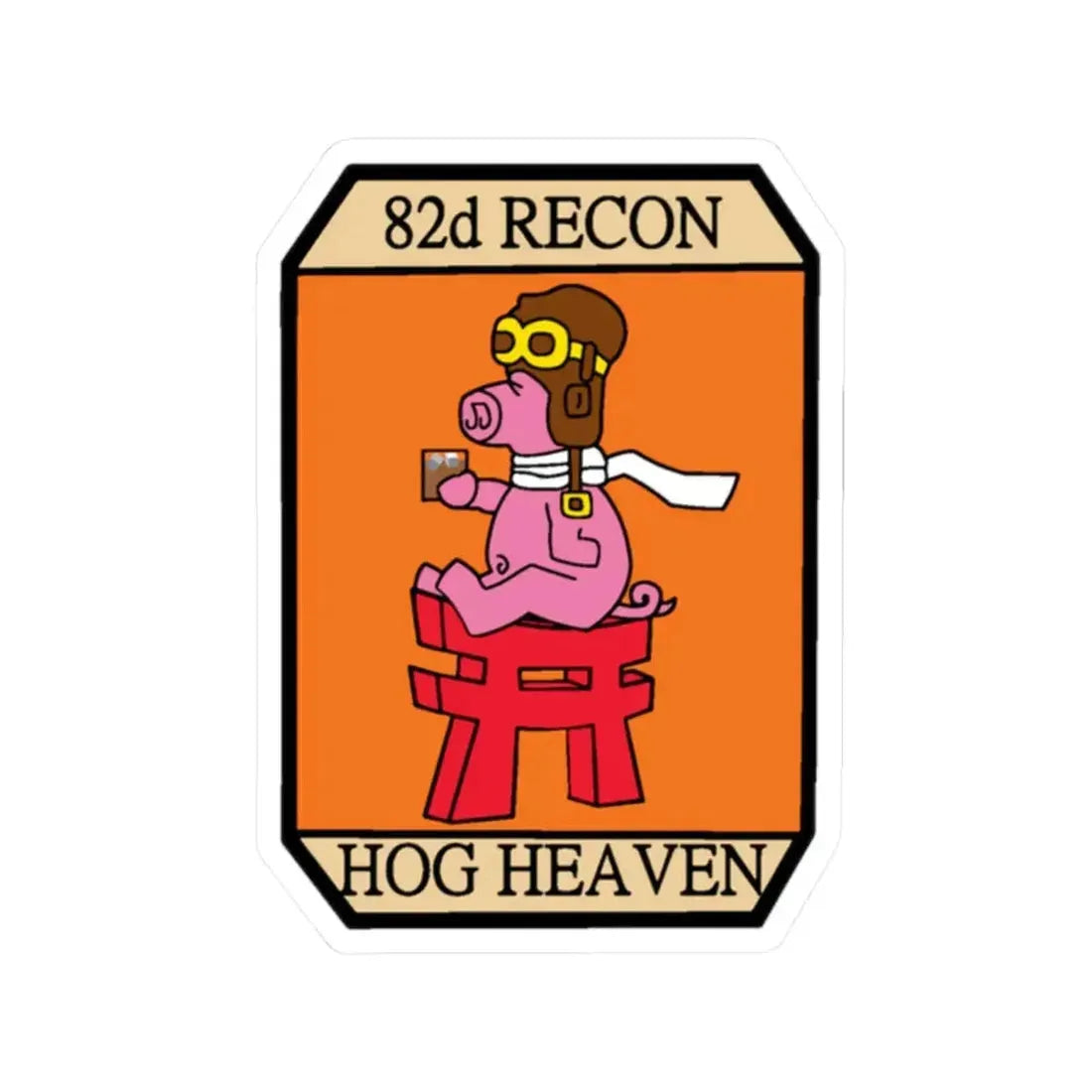 82D RECON Friday Patch (U.S. Air Force) STICKER Vinyl Kiss-Cut Decal 2 Inch White - The Sticker Space