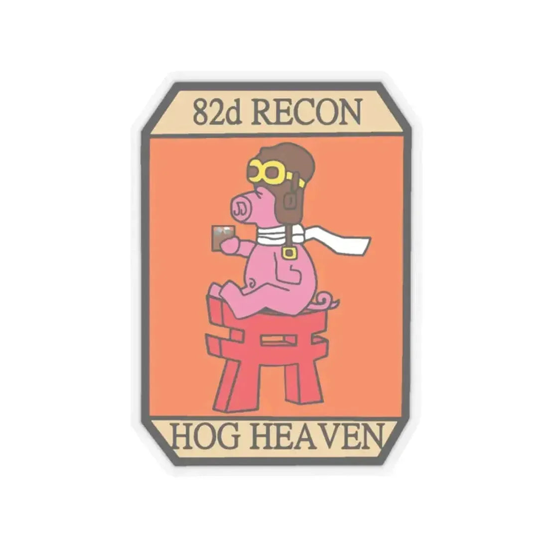 82D RECON Friday Patch (U.S. Air Force) STICKER Vinyl Kiss-Cut Decal 6 Inch Transparent - The Sticker Space