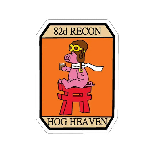 82D RECON Hog Heaven (U.S. Air Force) STICKER Vinyl Die-Cut Decal 6 Inch - The Sticker Space