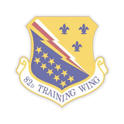 82d Training Wing (U.S. Air Force) STICKER Vinyl Kiss-Cut Decal 3 Inch Transparent - The Sticker Space