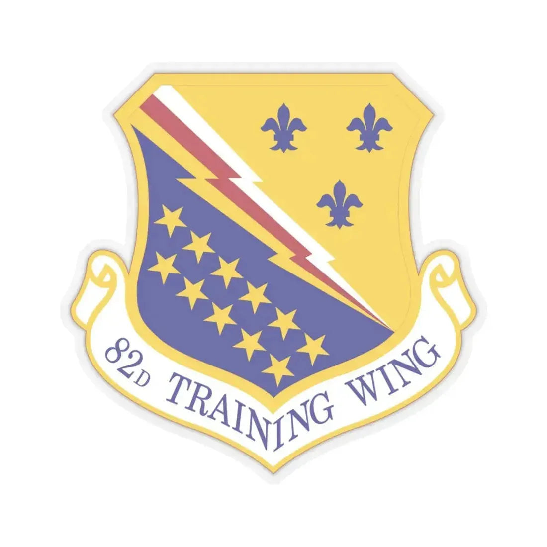 82d Training Wing (U.S. Air Force) STICKER Vinyl Kiss-Cut Decal 4 Inch Transparent - The Sticker Space