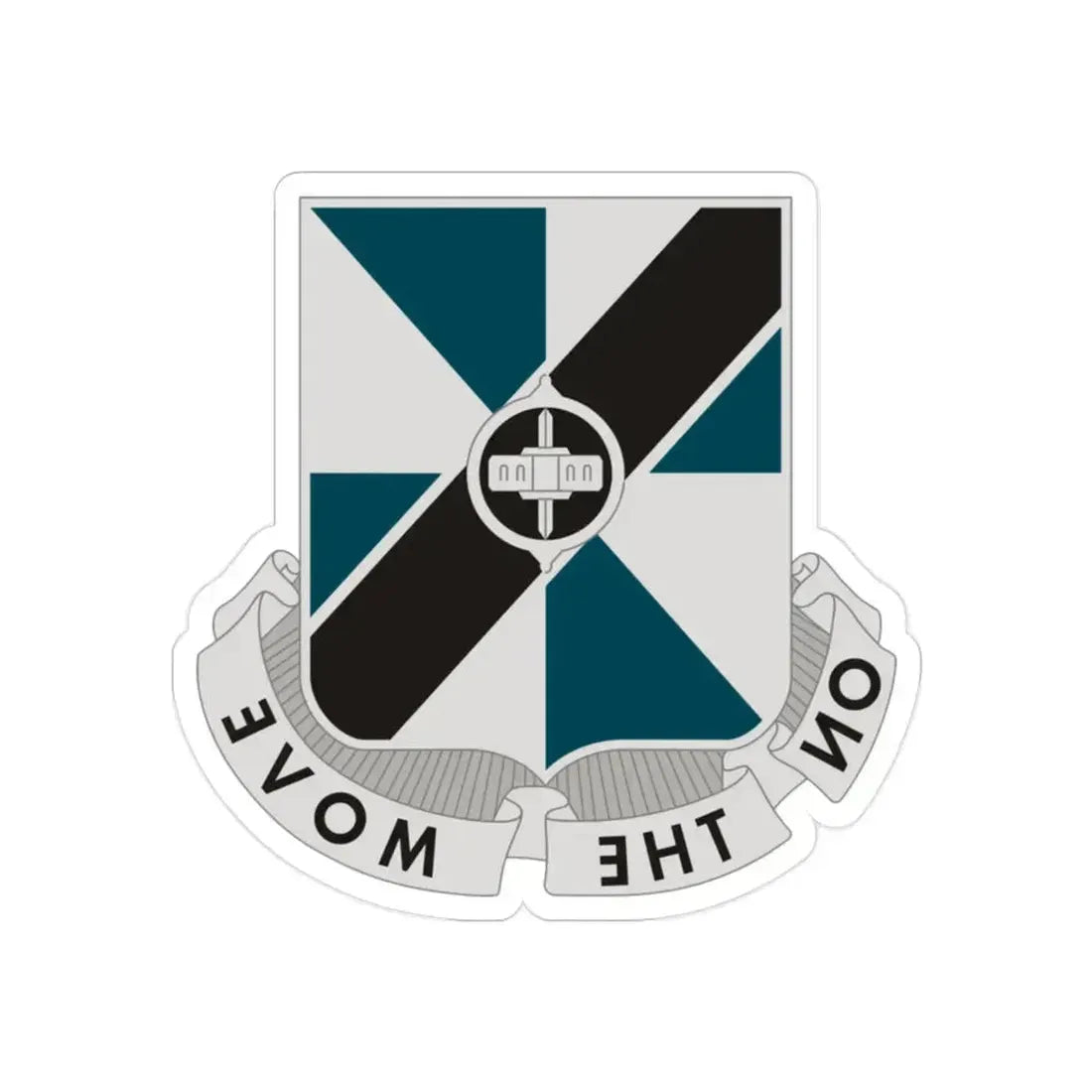 83 Aviation Battalion (U.S. Army) REVERSE PRINT Transparent Die-Cut STICKER 2 Inch Die-Cut Transparent - The Sticker Space