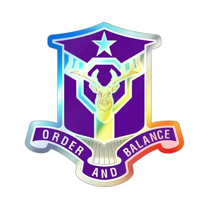 83 Civil Affairs Battalion (U.S. Army) Holographic STICKER Die-Cut Vinyl Decal 4 Inch Holographic - The Sticker Space