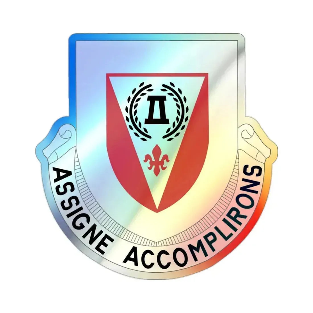 83 Engineer Battalion (U.S. Army) Holographic STICKER Die-Cut Vinyl Decal 2 Inch Holographic - The Sticker Space