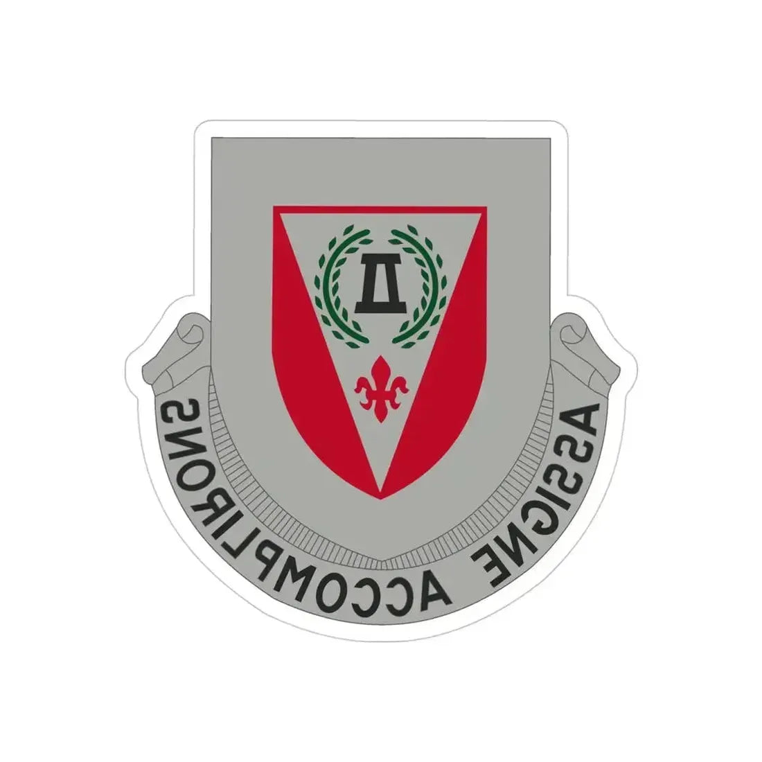 83 Engineer Battalion (U.S. Army) REVERSE PRINT Transparent Die-Cut STICKER 4 Inch Die-Cut Transparent - The Sticker Space