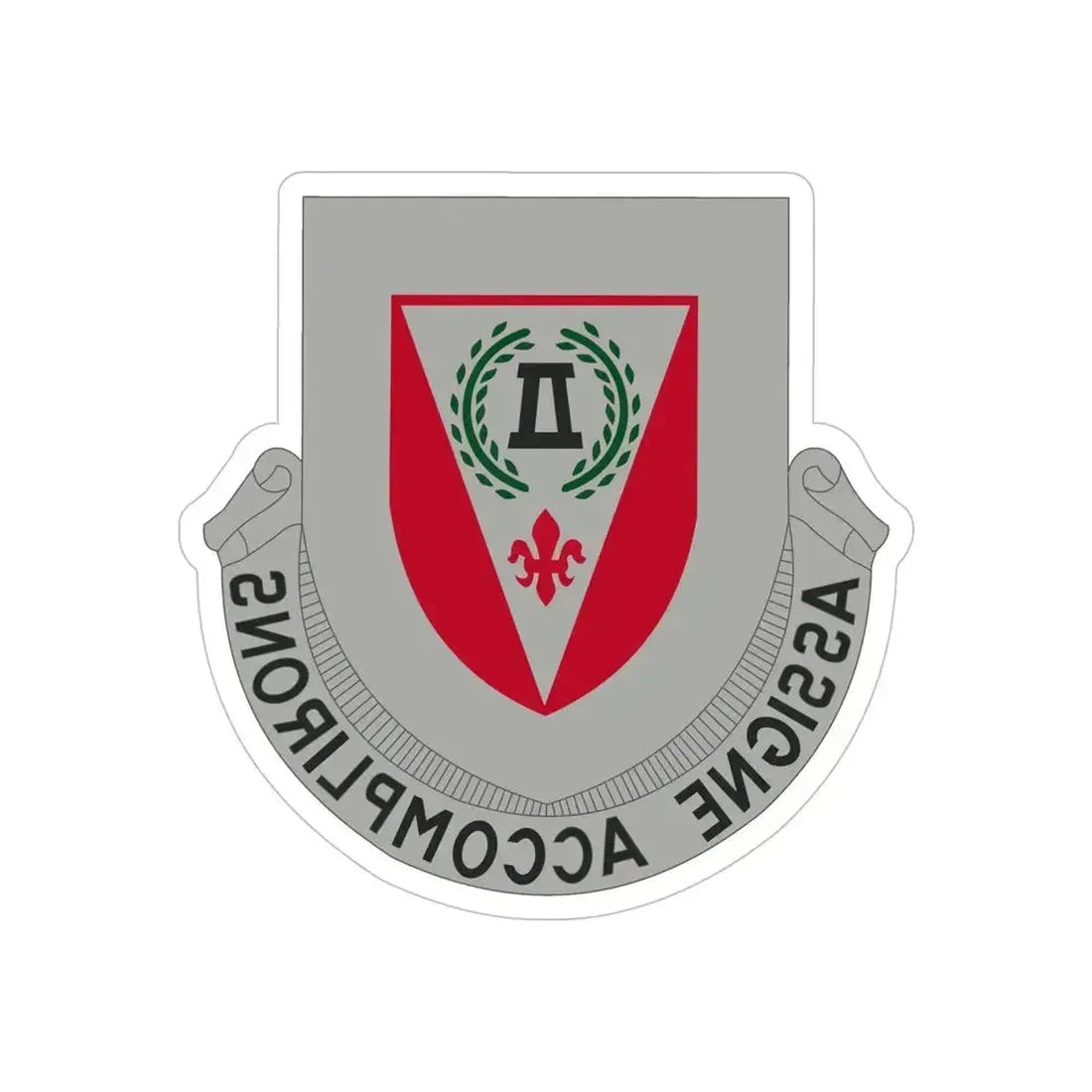 83 Engineer Battalion (U.S. Army) REVERSE PRINT Transparent Die-Cut STICKER 6 Inch Die-Cut Transparent - The Sticker Space