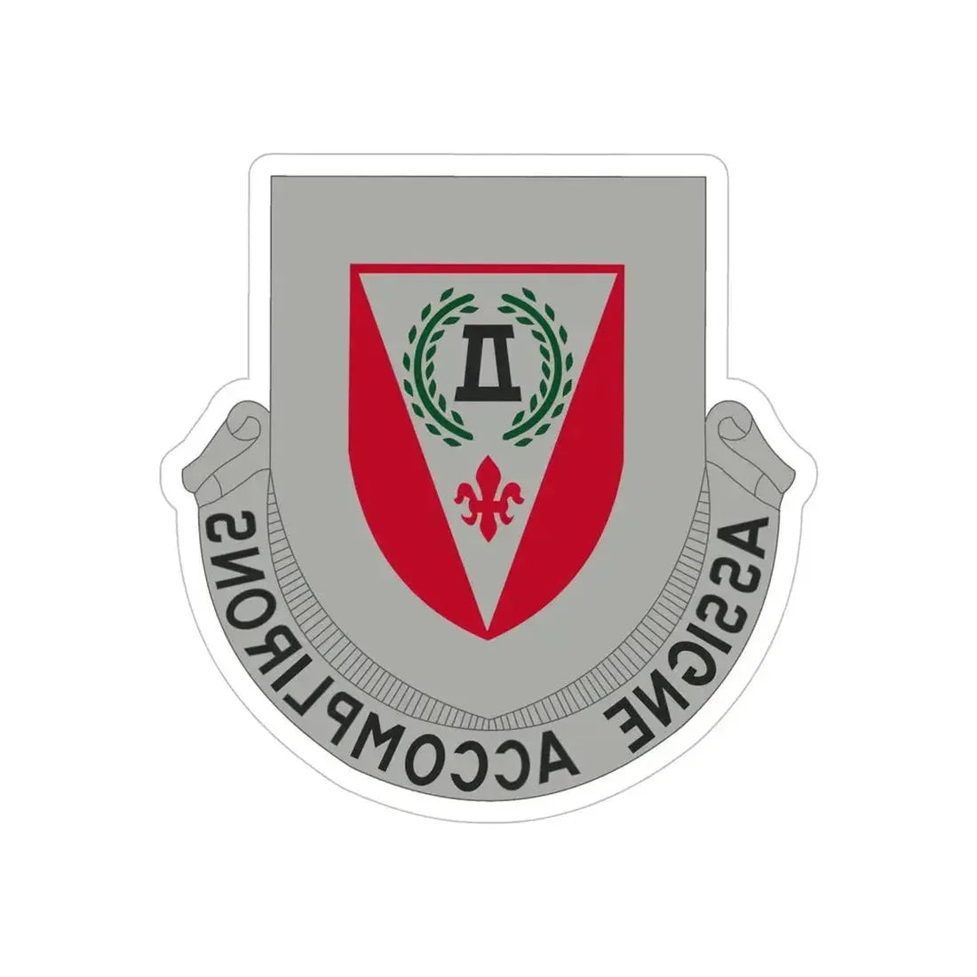 83 Engineer Battalion (U.S. Army) REVERSE PRINT Transparent Die-Cut STICKER - The Sticker Space