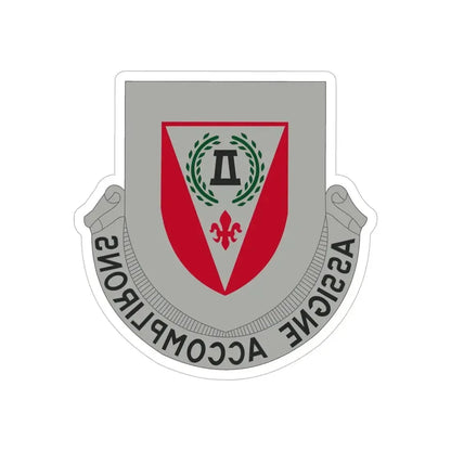 83 Engineer Battalion (U.S. Army) REVERSE PRINT Transparent Die-Cut STICKER - The Sticker Space