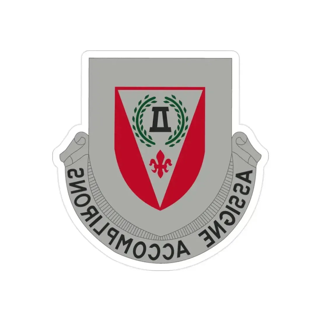 83 Engineer Battalion (U.S. Army) REVERSE PRINT Transparent Die-Cut STICKER - The Sticker Space