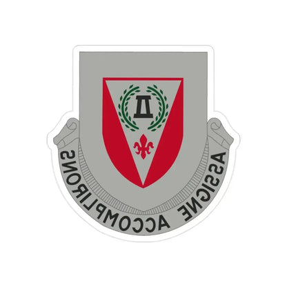 83 Engineer Battalion (U.S. Army) REVERSE PRINT Transparent Die-Cut STICKER - The Sticker Space