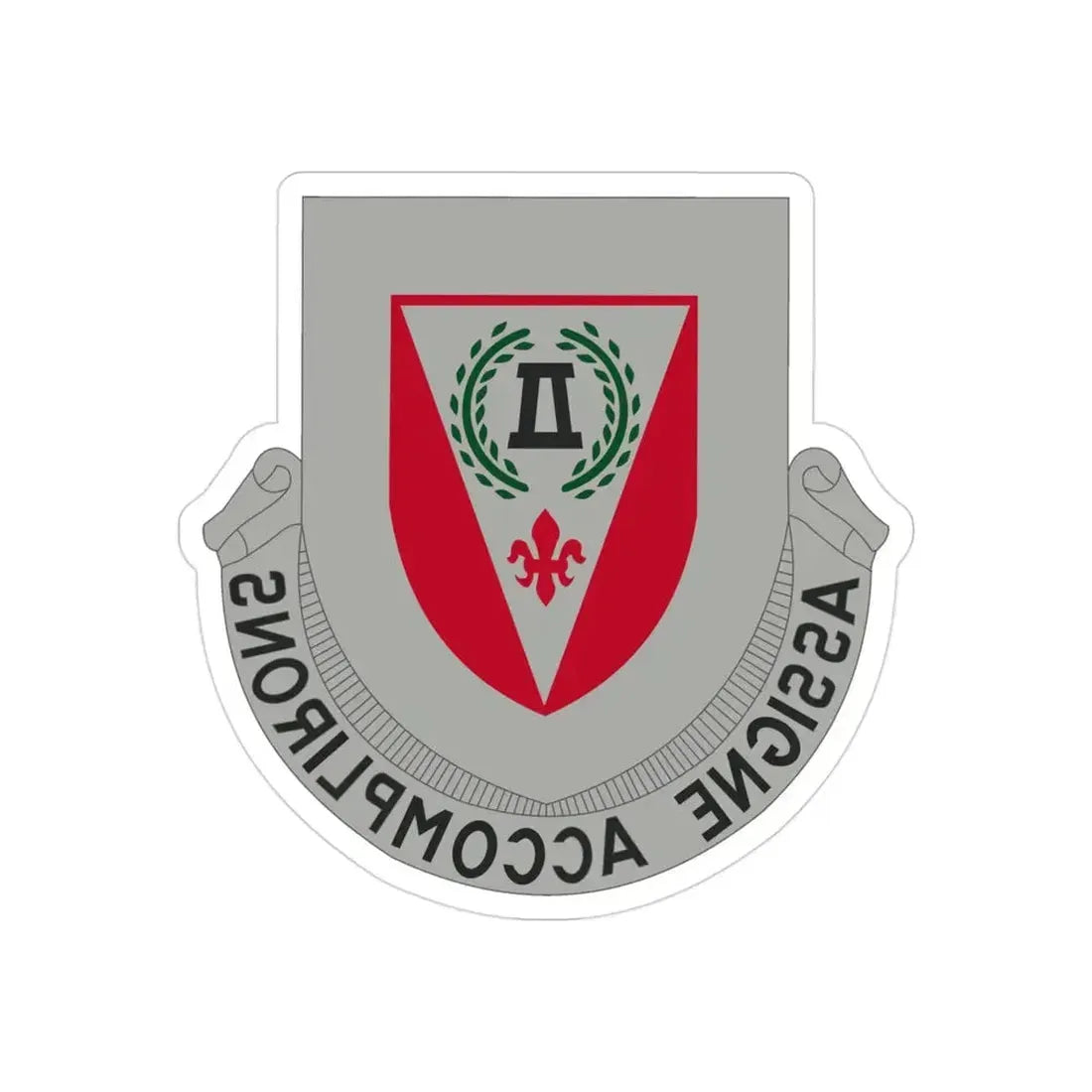 83 Engineer Battalion (U.S. Army) REVERSE PRINT Transparent Die-Cut STICKER - The Sticker Space