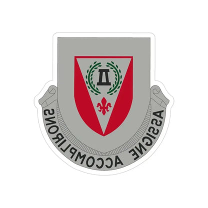 83 Engineer Battalion (U.S. Army) REVERSE PRINT Transparent Die-Cut STICKER - The Sticker Space