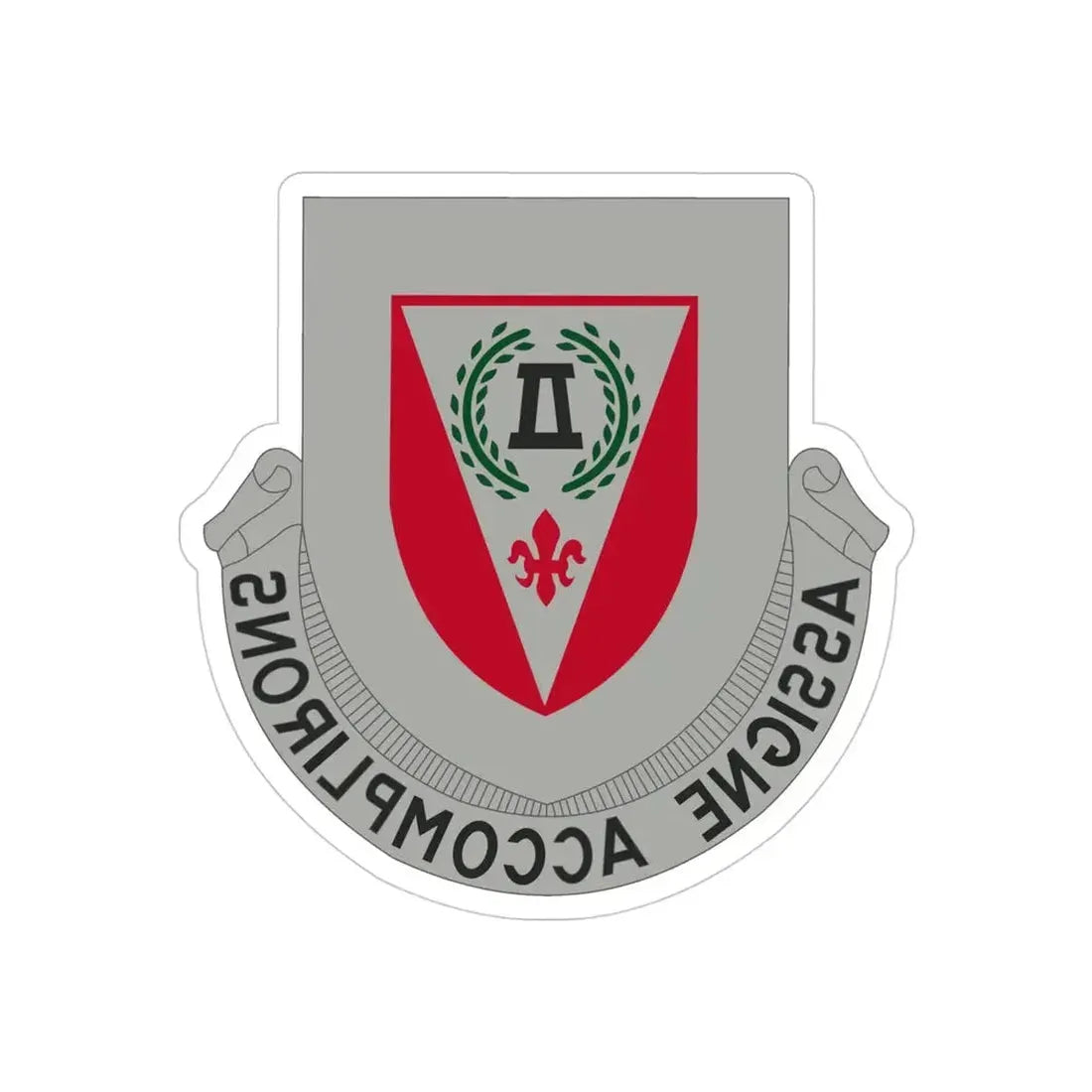 83 Engineer Battalion (U.S. Army) REVERSE PRINT Transparent Die-Cut STICKER - The Sticker Space