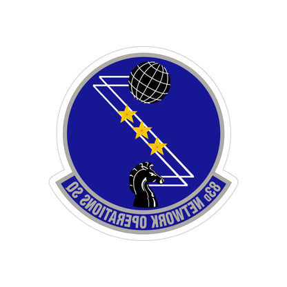 83 Network Operations Squadron ACC (U.S. Air Force) REVERSE PRINT Transparent STICKER-6" × 6"-The Sticker Space